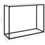 Mesa consola vidrio templado blanco 100x35x75 cm de vidaXL, Mesas auxiliares - Ref: Foro24-322813, Precio: 47,31 €, Descuento: %