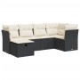 Set de sofás de jardín 6 piezas y cojines ratán sintético negro de , Conjuntos de jardín - Ref: Foro24-3325282, Precio: 375,9...