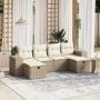 Juego de sofás jardín con cojines 6 pzas ratán sintético beige de , Conjuntos de jardín - Ref: Foro24-3264474, Precio: 404,22...