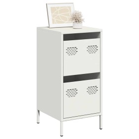 Aparador de acero laminado en frío blanco 35x39x73,5 cm de , Aparadores - Ref: Foro24-851399, Precio: 65,28 €, Descuento: %