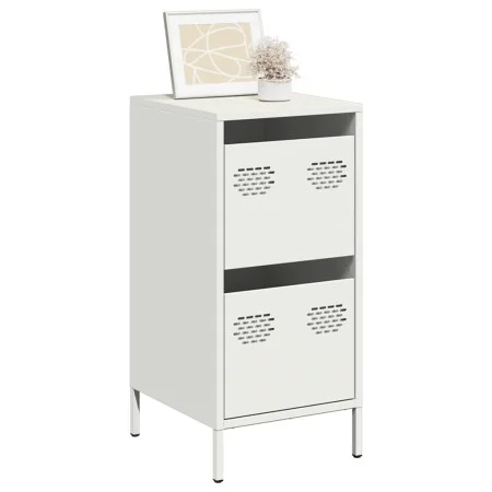 Aparador de acero laminado en frío blanco 35x39x73,5 cm de , Aparadores - Ref: Foro24-851399, Precio: 64,69 €, Descuento: %