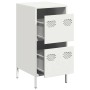 Aparador de acero laminado en frío blanco 35x39x73,5 cm de , Aparadores - Ref: Foro24-851399, Precio: 65,28 €, Descuento: %