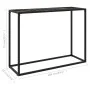 Mesa consola vidrio templado negro 100x35x75 cm de vidaXL, Mesas auxiliares - Ref: Foro24-322814, Precio: 54,75 €, Descuento: %