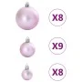 Bolas de Navidad 100 unidades rosa Ø3/4/6 cm de , Adornos festivos - Ref: Foro24-4100006, Precio: 14,00 €, Descuento: %
