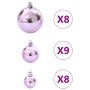 Bolas de Navidad 100 unidades rosa Ø3/4/6 cm de , Adornos festivos - Ref: Foro24-4100006, Precio: 14,12 €, Descuento: %