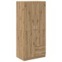 Armario de madera de ingeniería roble artesanal 80x52x180 cm de , Armarios roperos - Ref: Foro24-855887, Precio: 232,89 €, De...