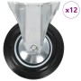 Ruedas fijas 12 unidades 160 mm de , Manipulación de materiales - Ref: Foro24-277982, Precio: 127,61 €, Descuento: %