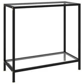 Mesa de consola transparente vidrio templado 80x35x75 cm de vidaXL, Mesas auxiliares - Ref: Foro24-322831, Precio: 62,87 €, D...