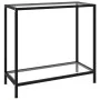 Transparent tempered glass console table 80x35x75 cm by vidaXL, Side tables - Ref: Foro24-322831, Price: 62,87 €, Discount: %