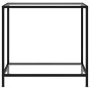 Transparent tempered glass console table 80x35x75 cm by vidaXL, Side tables - Ref: Foro24-322831, Price: 62,87 €, Discount: %