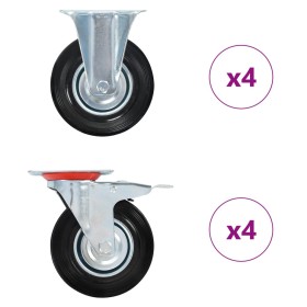Ruedas 8 unidades 125 mm de , Manipulación de materiales - Ref: Foro24-278046, Precio: 85,52 €, Descuento: %