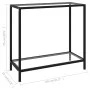 Transparent tempered glass console table 80x35x75 cm by vidaXL, Side tables - Ref: Foro24-322831, Price: 62,87 €, Discount: %