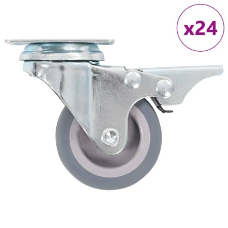 Ruedas giratorias 24 unidades 50 mm de , Manipulación de materiales - Ref: Foro24-277824, Precio: 65,44 €, Descuento: %