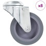 Ruedas giratorias con agujero pasador 8 unidades 75 mm de , Manipulación de materiales - Ref: Foro24-277851, Precio: 45,00 €,...