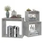 Mesas apilables 3 piezas madera contrachapada gris hormigón by , Side tables - Ref: Foro24-808580, Price: 60,22 €, Discount: %