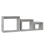 Mesas apilables 3 piezas madera contrachapada gris hormigón by , Side tables - Ref: Foro24-808580, Price: 60,22 €, Discount: %