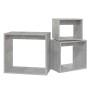 Mesas apilables 3 piezas madera contrachapada gris hormigón de , Mesas auxiliares - Ref: Foro24-808580, Precio: 64,03 €, Desc...