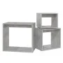 Mesas apilables 3 piezas madera contrachapada gris hormigón by , Side tables - Ref: Foro24-808580, Price: 60,22 €, Discount: %