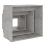 Mesas apilables 3 piezas madera contrachapada gris hormigón by , Side tables - Ref: Foro24-808580, Price: 60,22 €, Discount: %