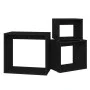 Mesas apilables 3 piezas madera contrachapada negro by , Side tables - Ref: Foro24-808577, Price: 50,31 €, Discount: %