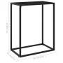 Mesa consola vidrio templado negro 60x35x75 cm de vidaXL, Mesas auxiliares - Ref: Foro24-322804, Precio: 52,80 €, Descuento: %