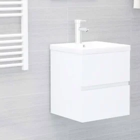 Mueble con lavabo madera de ingeniería blanco by , bathroom vanities - Ref: Foro24-3071531, Price: 131,32 €, Discount: %