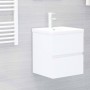 Mueble con lavabo madera de ingeniería blanco de , Tocadores de baño - Ref: Foro24-3071531, Precio: 133,38 €, Descuento: %