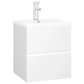 Mueble con lavabo madera de ingeniería gris de , Tocadores de baño - Ref: Foro24-3071621, Precio: 167,29 €, Descuento: %