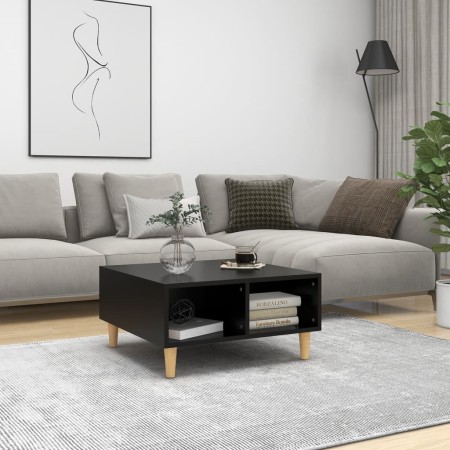 Mesa de centro madera contrachapada negro 60x60x30 cm de , Mesas de centro - Ref: Foro24-805978, Precio: 46,25 €, Descuento: %