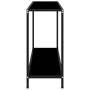 Mesa de consola negro vidrio templado 120x35x75 cm de vidaXL, Mesas auxiliares - Ref: Foro24-322840, Precio: 74,52 €, Descuen...
