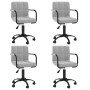 Sillas de comedor giratorias 4 uds de terciopelo gris claro de , Sillas de comedor - Ref: Foro24-3088012, Precio: 247,86 €, D...