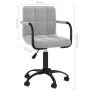 Sillas de comedor giratorias 4 uds de terciopelo gris claro de , Sillas de comedor - Ref: Foro24-3088012, Precio: 244,21 €, D...