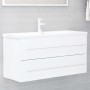 Mueble con lavabo madera de ingeniería blanco de , Tocadores de baño - Ref: Foro24-3099068, Precio: 304,81 €, Descuento: %