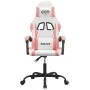 Silla gaming giratoria cuero sintético blanco y rosa de , Sillones para videojuegos - Ref: Foro24-349576, Precio: 108,45 €, D...