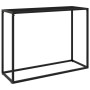 Mesa consola vidrio templado negro 100x35x75 cm de vidaXL, Mesas auxiliares - Ref: Foro24-322812, Precio: 56,58 €, Descuento: %