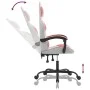 Silla gaming giratoria cuero sintético blanco y rosa de , Sillones para videojuegos - Ref: Foro24-349576, Precio: 108,45 €, D...