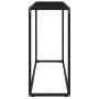 Black tempered glass console table 100x35x75 cm by vidaXL, Side tables - Ref: Foro24-322812, Price: 52,27 €, Discount: %
