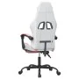 Silla gaming giratoria y reposapiés cuero sintético blanco rosa by , Gaming chairs - Ref: Foro24-349588, Price: 117,48 €, Dis...