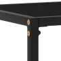 Black tempered glass console table 100x35x75 cm by vidaXL, Side tables - Ref: Foro24-322812, Price: 52,27 €, Discount: %