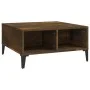 Mesa de centro madera de ingeniería roble ahumado 60x60x30 cm by , Coffee table - Ref: Foro24-813167, Price: 49,43 €, Discoun...