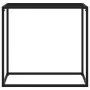 Mesa consola vidrio templado negro 80x35x75 cm de vidaXL, Mesas auxiliares - Ref: Foro24-322808, Precio: 48,62 €, Descuento: %