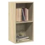 Estantería 2 niveles contrachapada color roble 40x30x76,5cm de , Librerías y estanterías - Ref: Foro24-800930, Precio: 39,76 ...