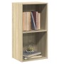 Estantería 2 niveles contrachapada color roble 40x30x76,5cm de , Librerías y estanterías - Ref: Foro24-800930, Precio: 39,91 ...