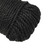 Cuerda de trabajo polipropileno negro 3 mm 25 m de , Sogas y cuerdas metálicas - Ref: Foro24-152996, Precio: 10,51 €, Descuen...