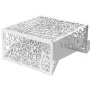 Mesa de centro con diseño geométrico calado aluminio plateado de , Mesas de centro - Ref: Foro24-242328, Precio: 266,81 €, De...
