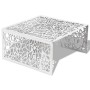 Mesa de centro con diseño geométrico calado aluminio plateado de , Mesas de centro - Ref: Foro24-242328, Precio: 271,90 €, De...