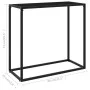 Mesa consola vidrio templado negro 80x35x75 cm de vidaXL, Mesas auxiliares - Ref: Foro24-322808, Precio: 48,62 €, Descuento: %