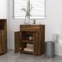 Armario baño madera contrachapada roble ahumado 60x33x80 cm de , Muebles de baño - Ref: Foro24-815663, Precio: 71,69 €, Descu...