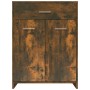 Armario baño madera contrachapada roble ahumado 60x33x80 cm de , Muebles de baño - Ref: Foro24-815663, Precio: 71,69 €, Descu...