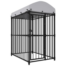 Perrera de exterior con techo 150x100x175 cm de , Casetas y cercados para perros - Ref: Foro24-170889, Precio: 328,77 €, Desc...